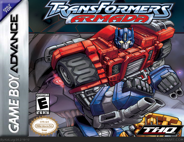 Transformers Armada box cover