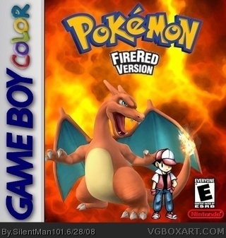 Pokemon FireRed box cover