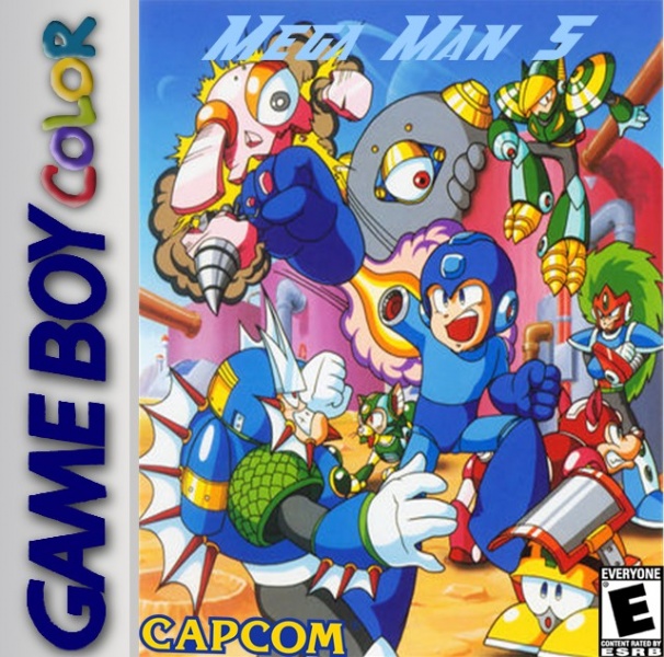 Mega Man 5 box cover