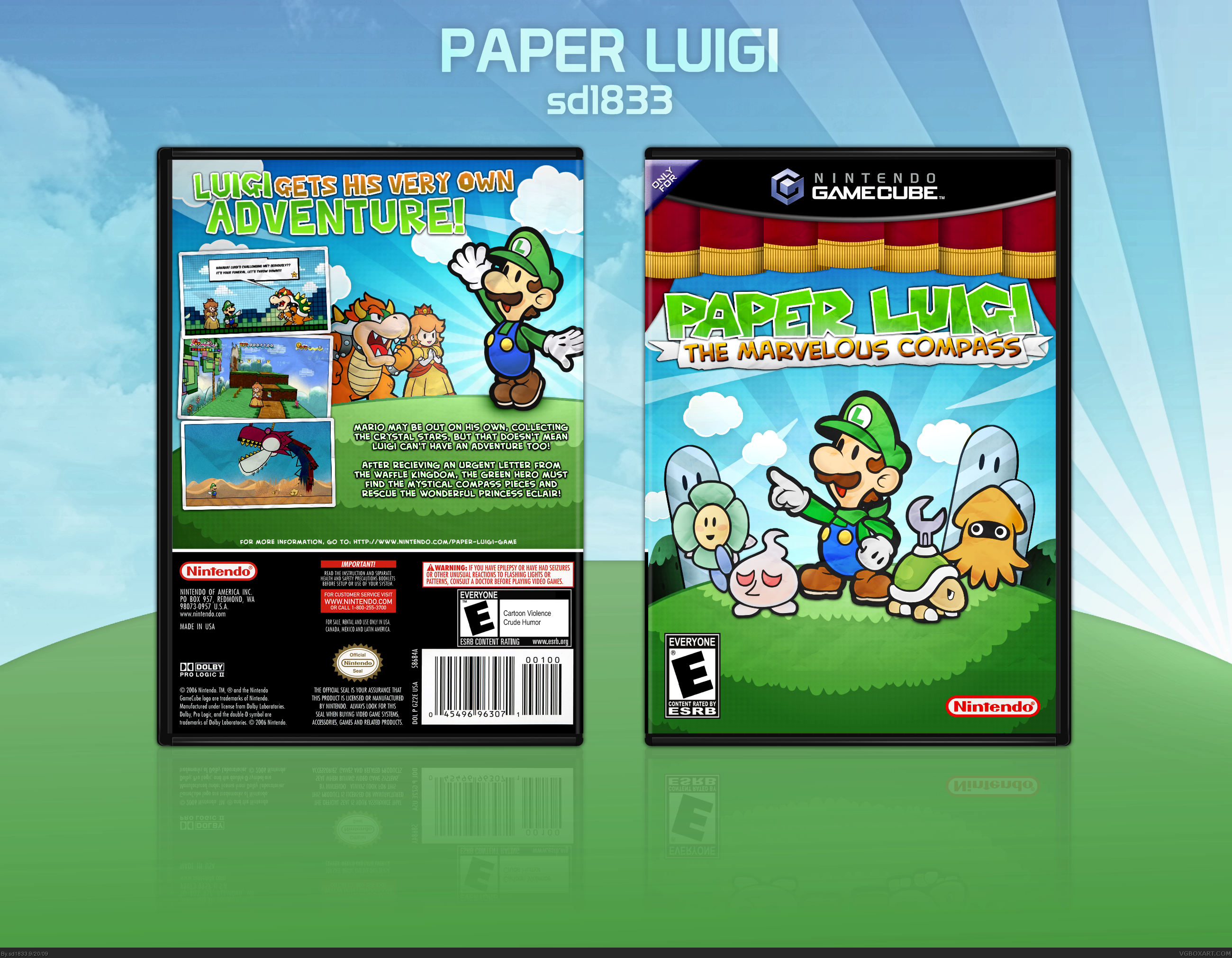 Paper Luigi: The Marvelous Compass box cover