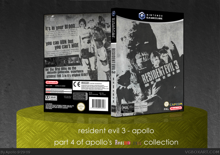Resident Evil 3 box art cover