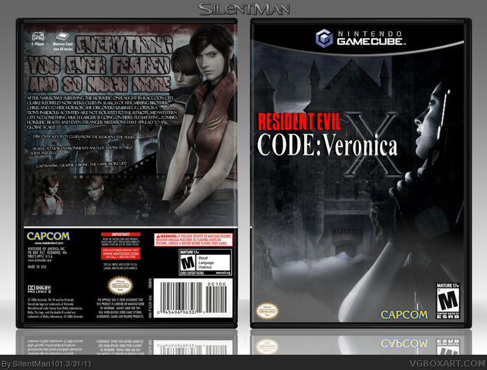 Resident Evil: Code Veronica X box art cover