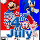 Mario and Sonic Celebrate July 4th Box Art Cover