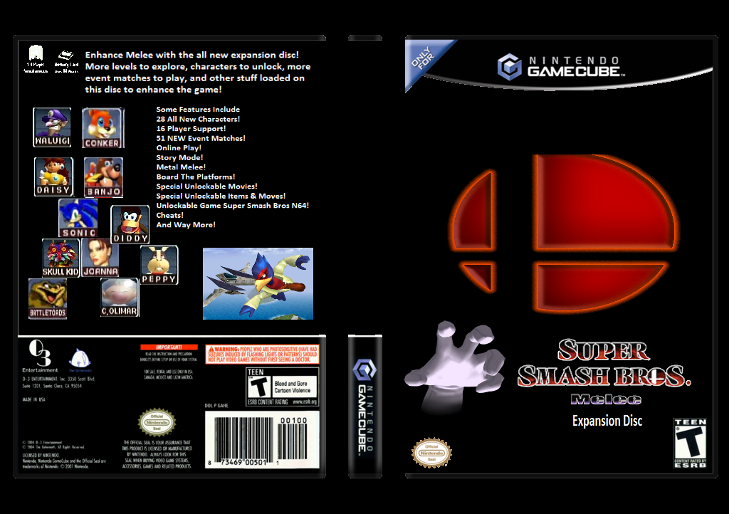 Super Smash Bros Expansion Disc box cover