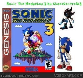 Sonic the Hedgehog 3 box art cover