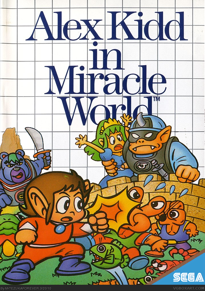 Alex Kidd In Miracle World box cover