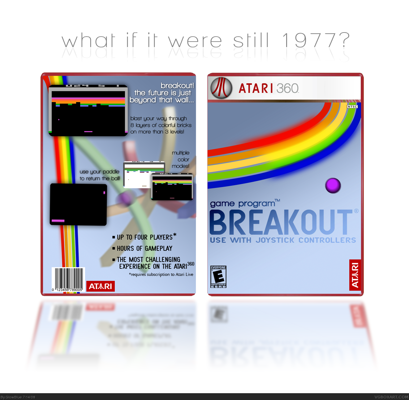 Breakout for the Atari360 box cover