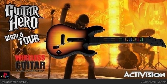 Guitar Hero World Tour Wireless Guitar Controller box art cover
