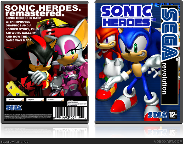 Sonic Heroes box art cover