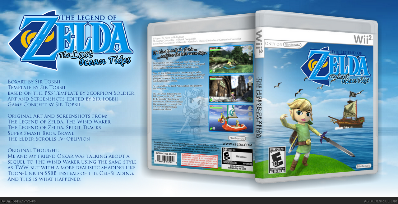 The Legend of Zelda: The Last Ocean Tides box cover