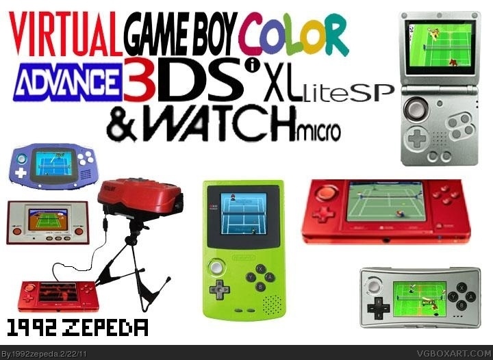 Virtual Gameboy Color Advance 3DSi XL lite SP box cover
