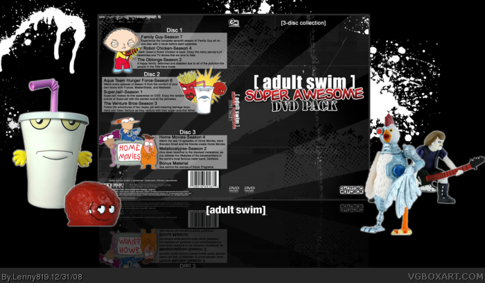 Adult Swim Super Awsome DVD Pack box art cover