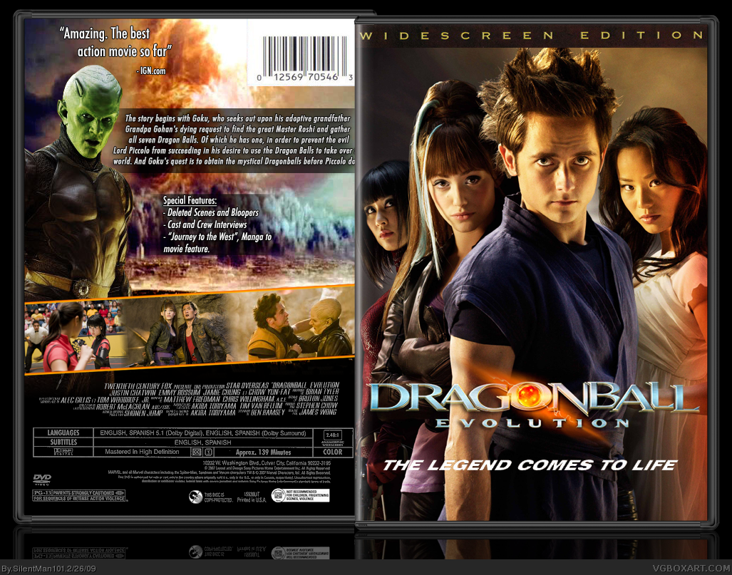 Dragonball: Evolution (With Soundtrack Single) box cover