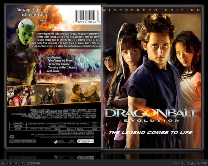 Dragonball: Evolution (With Soundtrack Single) box art cover