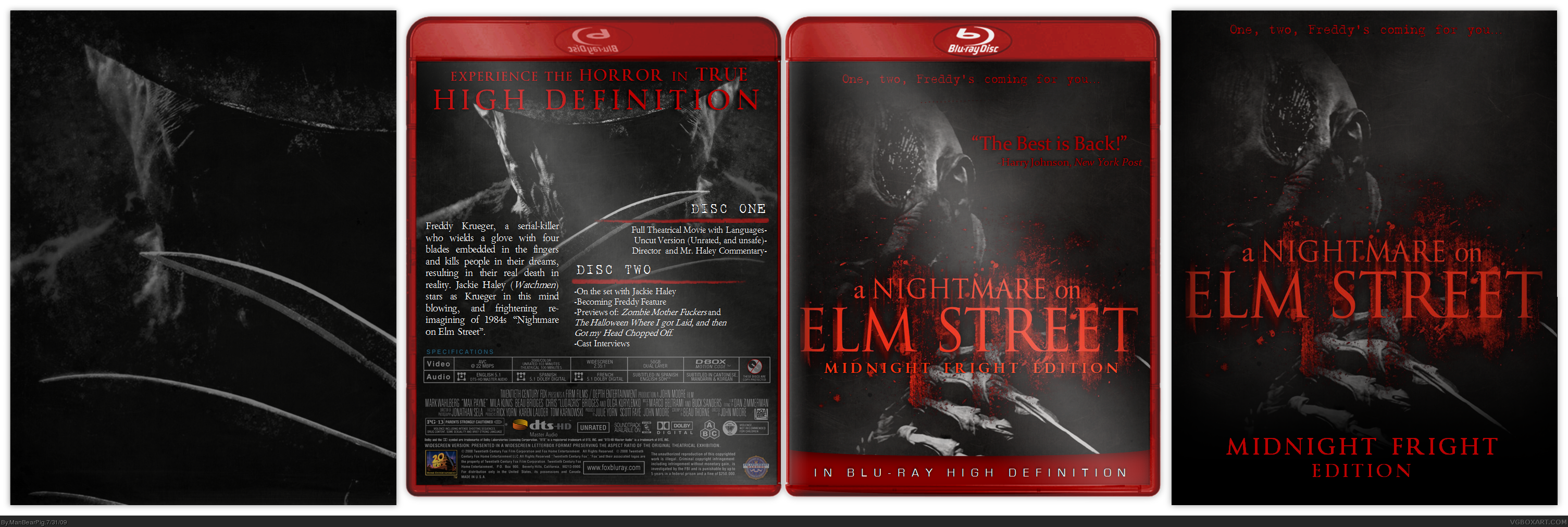 A Nightmare on Elm Street: Midnight Fright Edition box cover