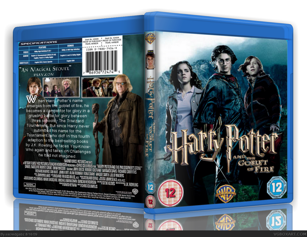 Harry Potter and The Goblet of Fire box cover