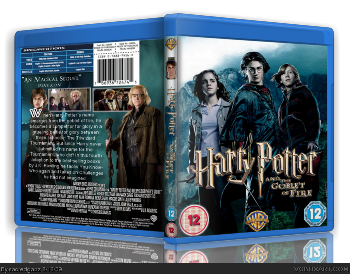 Harry Potter and The Goblet of Fire box art cover