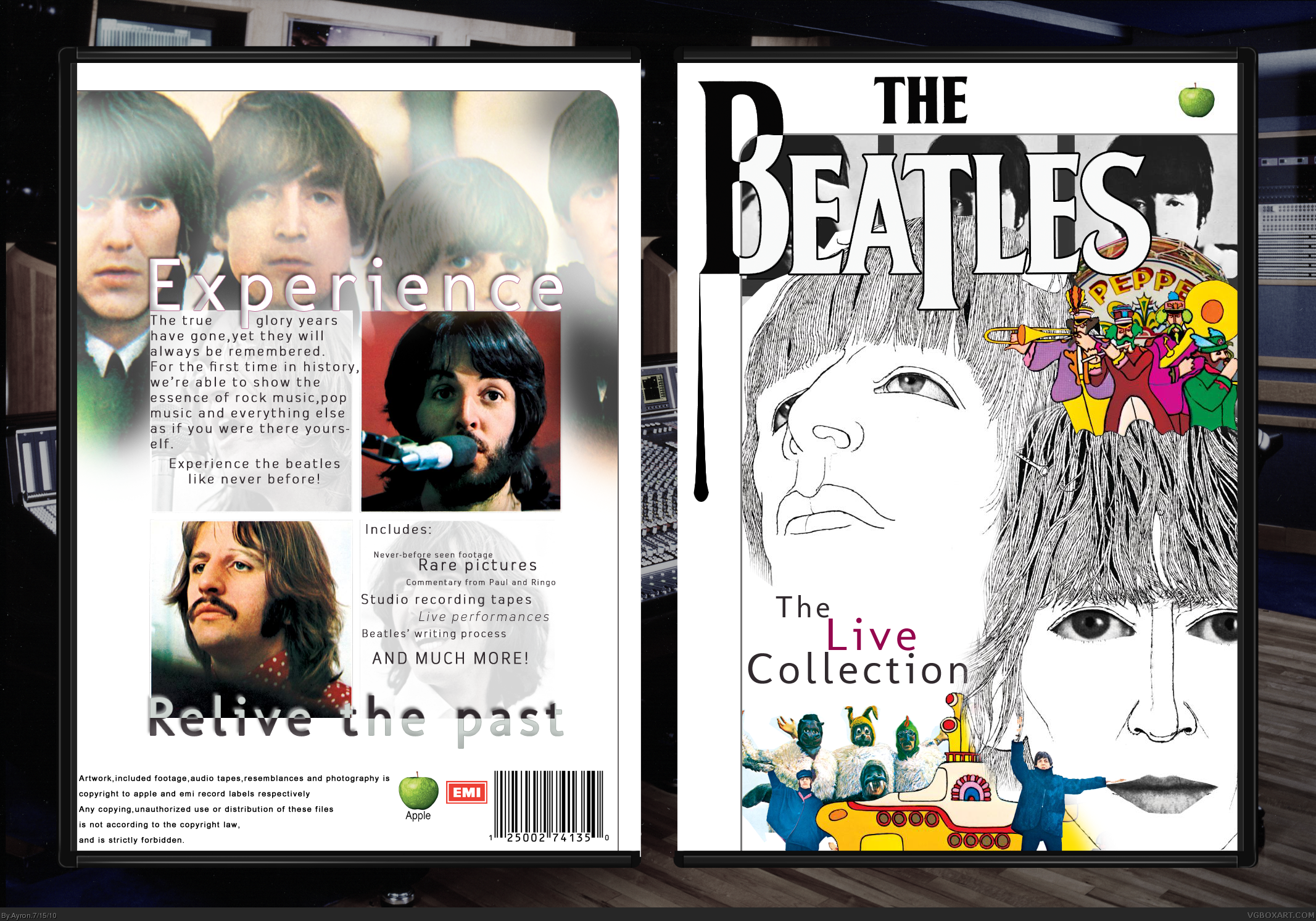 The Beatles : Live Collection box cover