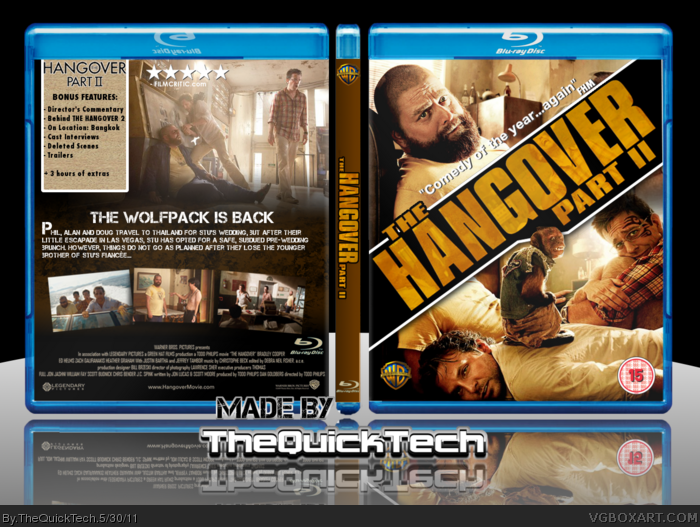 The Hangover: Part 2 (Blu-Ray) box art cover