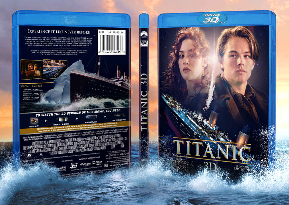 Titanic 3D box cover