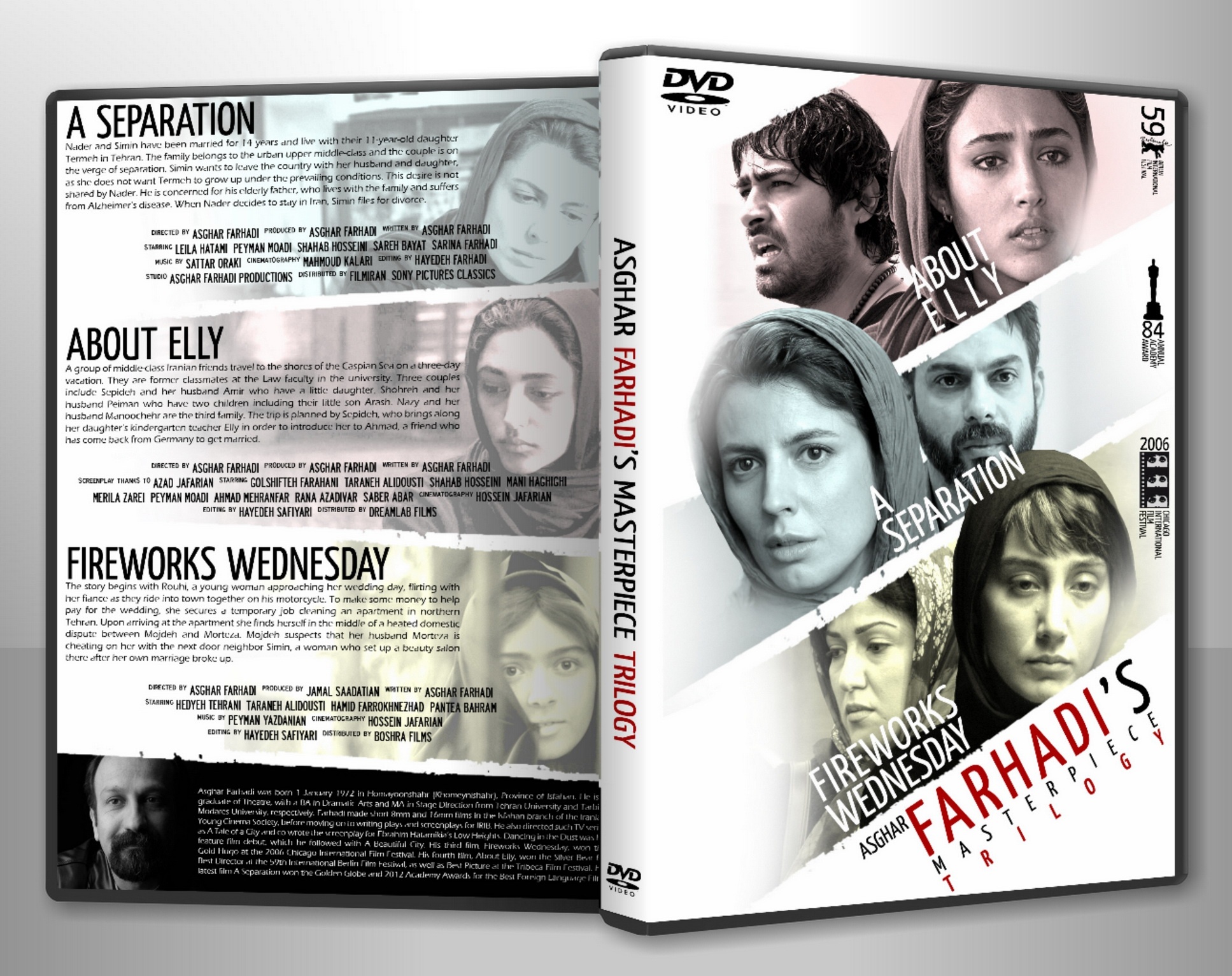 Asghar Farhadi's Masterpiece Trilogy box cover