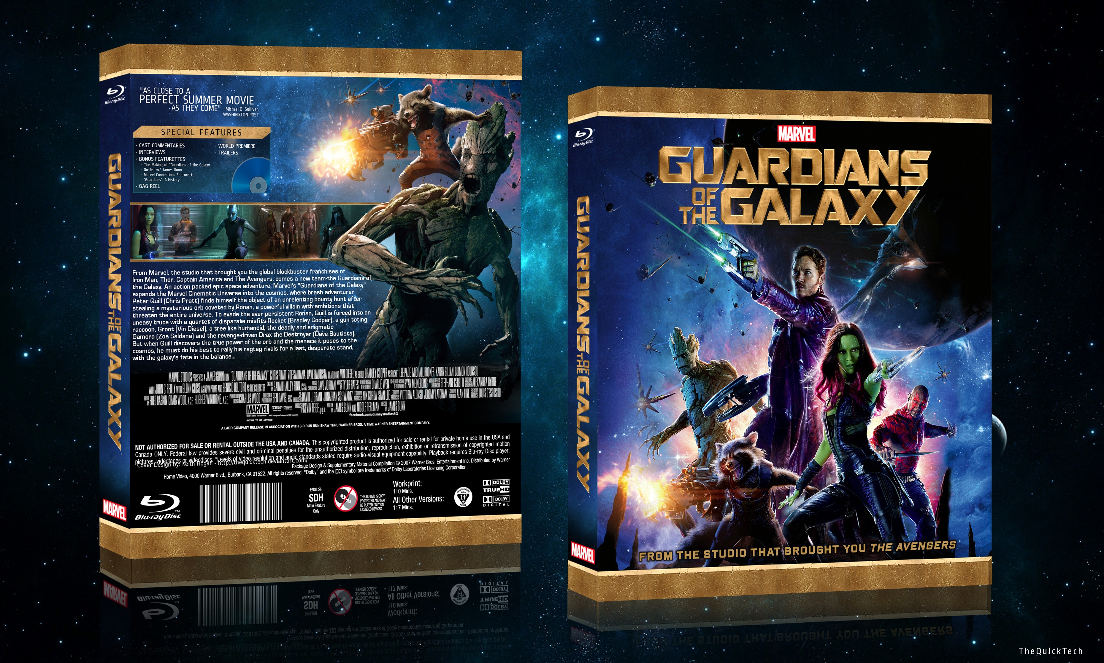 Guardians of The Galaxy box cover