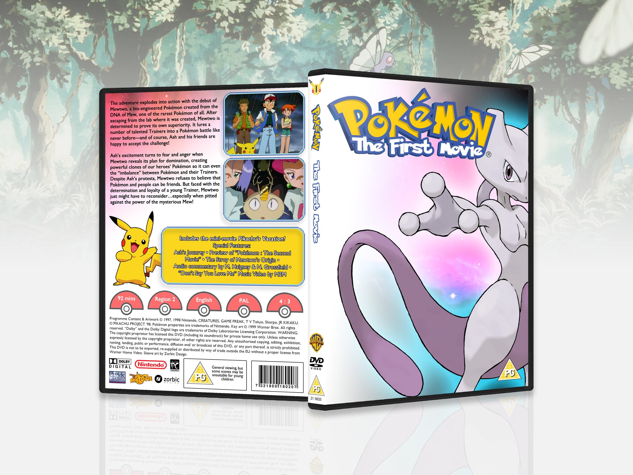Pokémon: The First Movie box cover