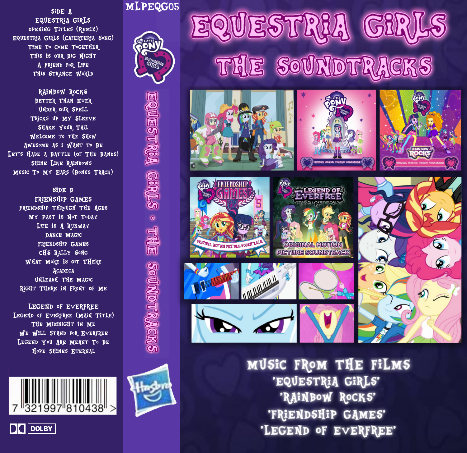 Equestria Girls : The Soundtracks box cover