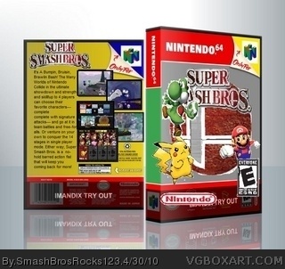 Super Smash Bros. box art cover