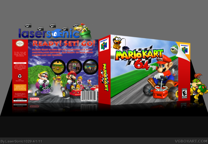 Mario Kart 64 box art cover