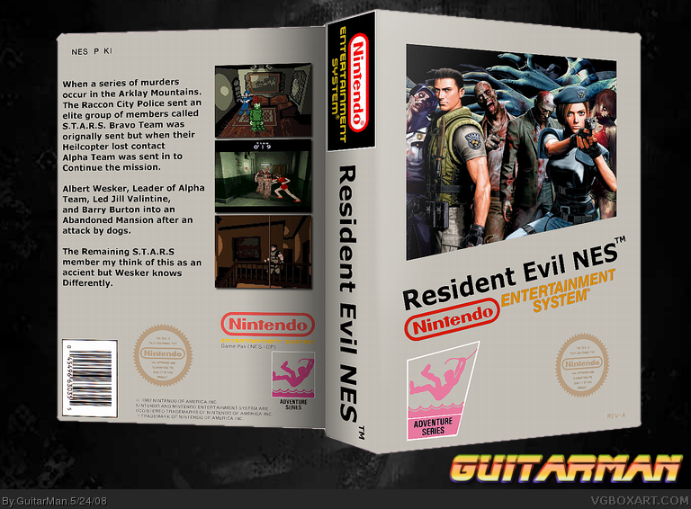 Resident Evil NES box cover