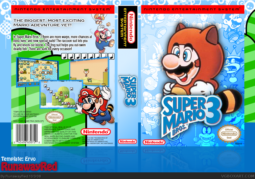 Super Mario Bros. 3 box cover