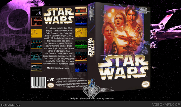 Star Wars box art cover