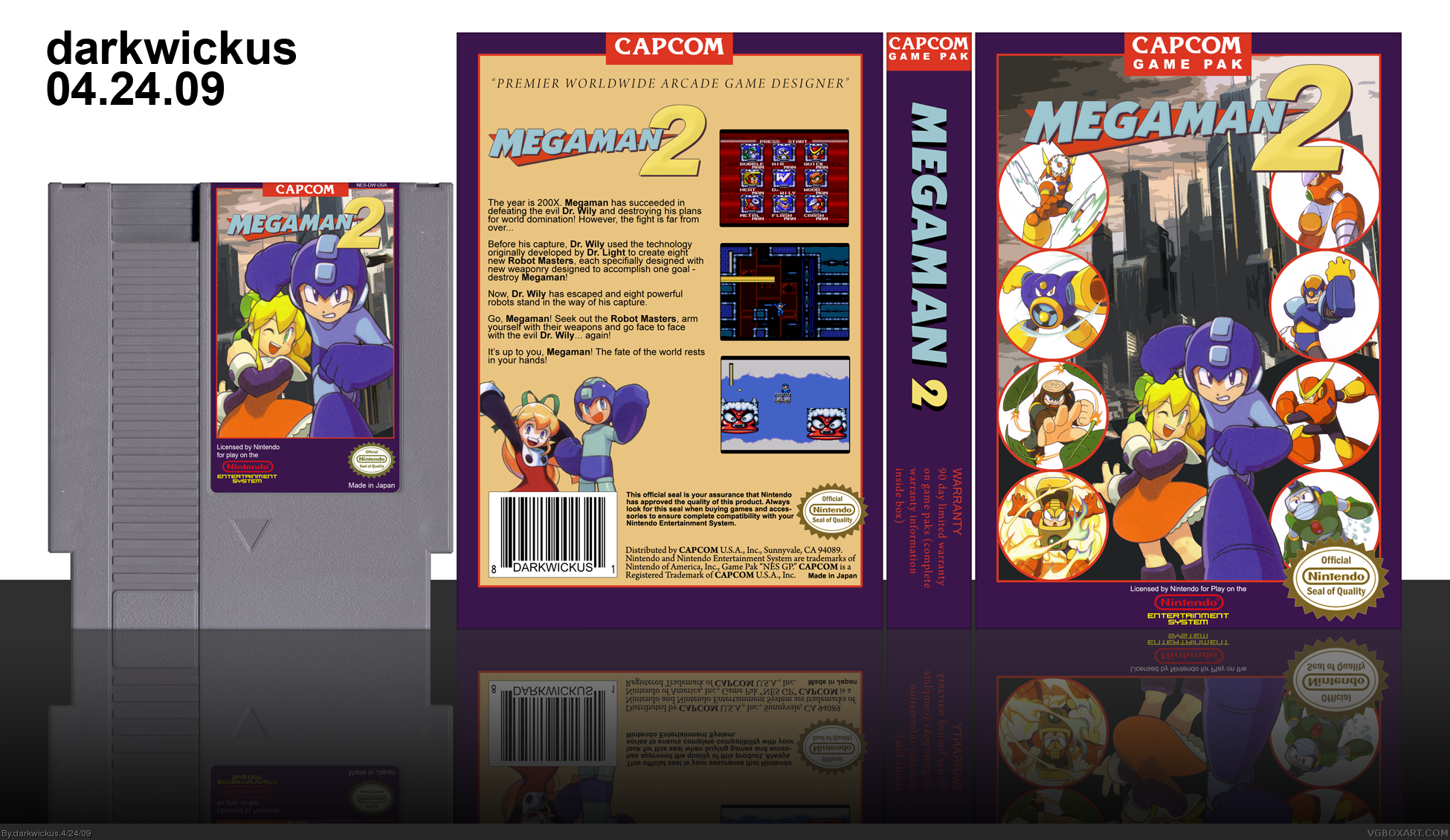 Megaman 2 box cover
