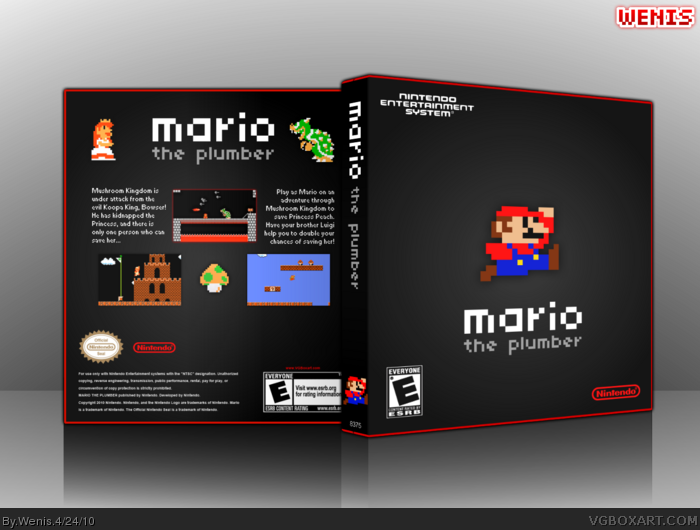 Super Mario Bros. box art cover