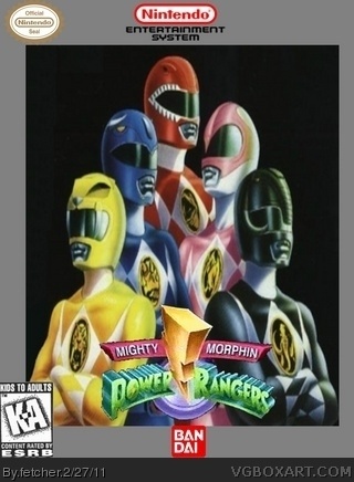Mighty Morphin Power Rangers box art cover