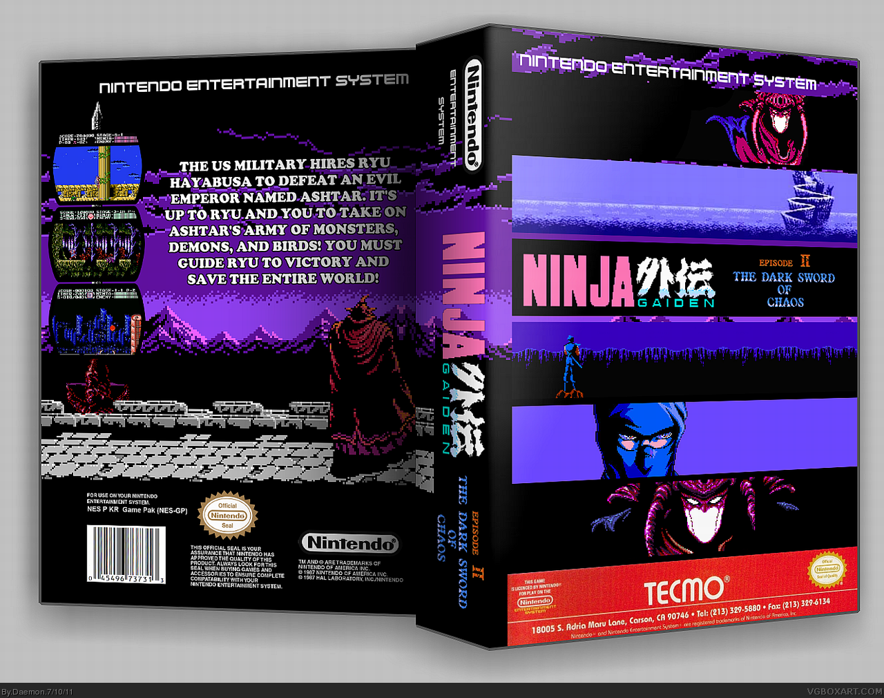 NINJA GAIDEN II: The Dark Sword of Chaos box cover