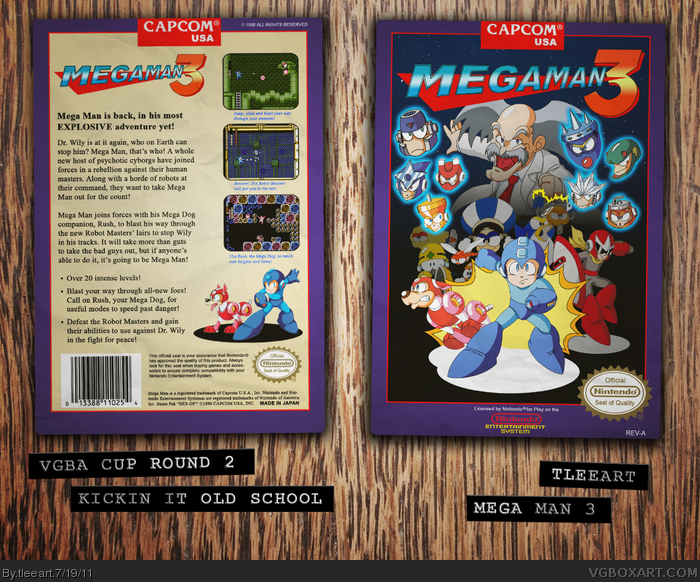 Mega Man 3 box art cover
