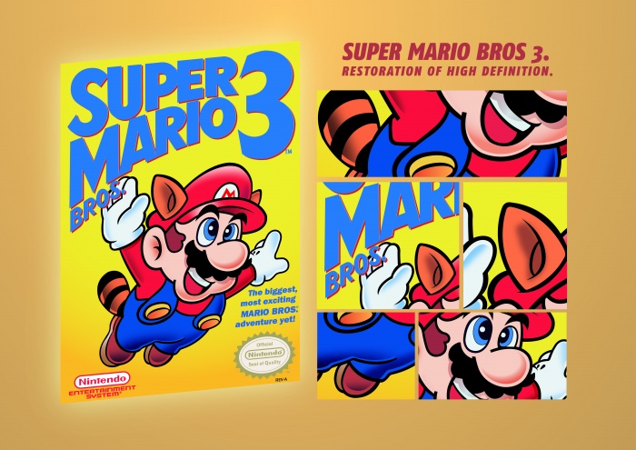 Super Mario Bros 3. Restoration HD box art cover