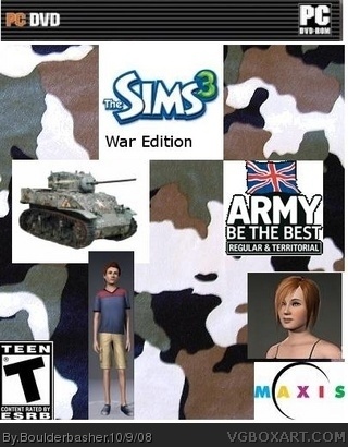 Sims 3 War edition box cover