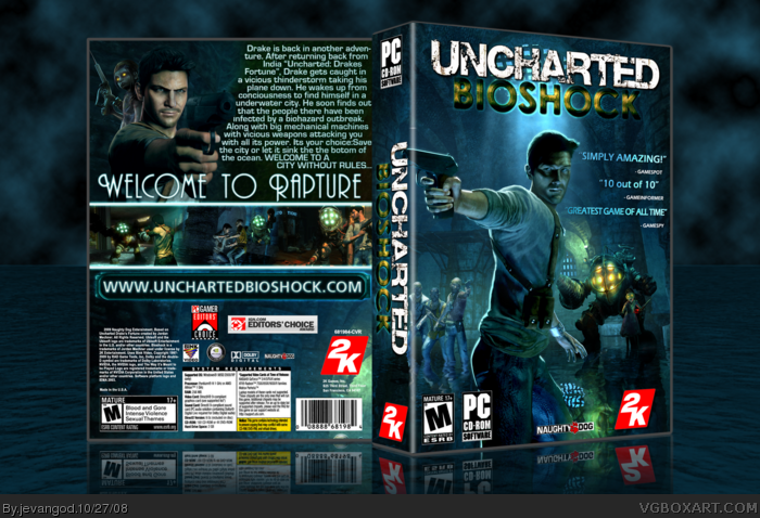 Uncharted: Bioshock box art cover