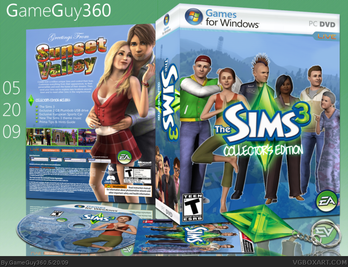 The Sims 3 Collector's Edition box art cover
