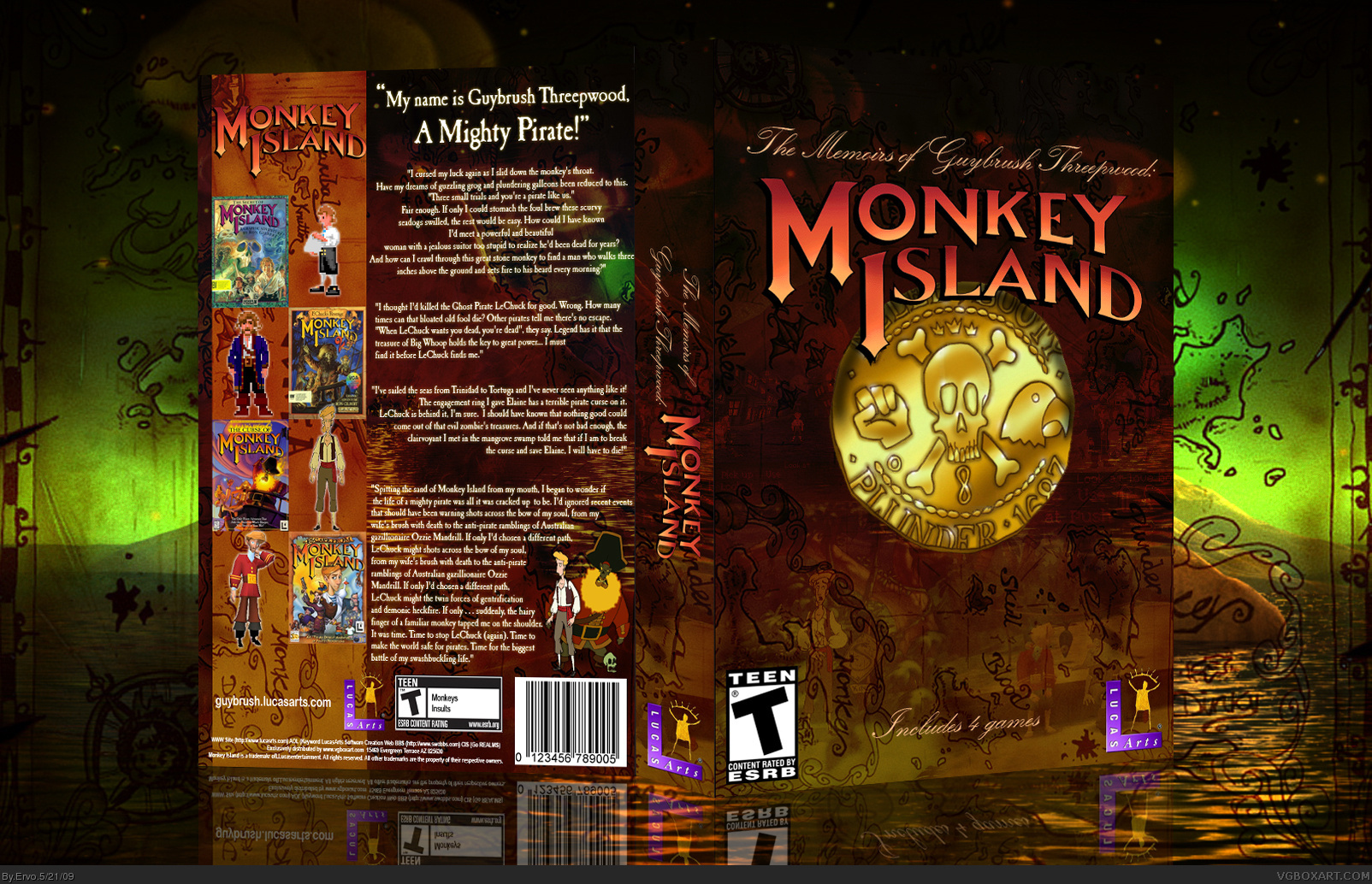 The Memoirs of Guybrush Threepwood: Monkey Island box cover