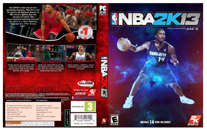 NBA 2K13 box art cover