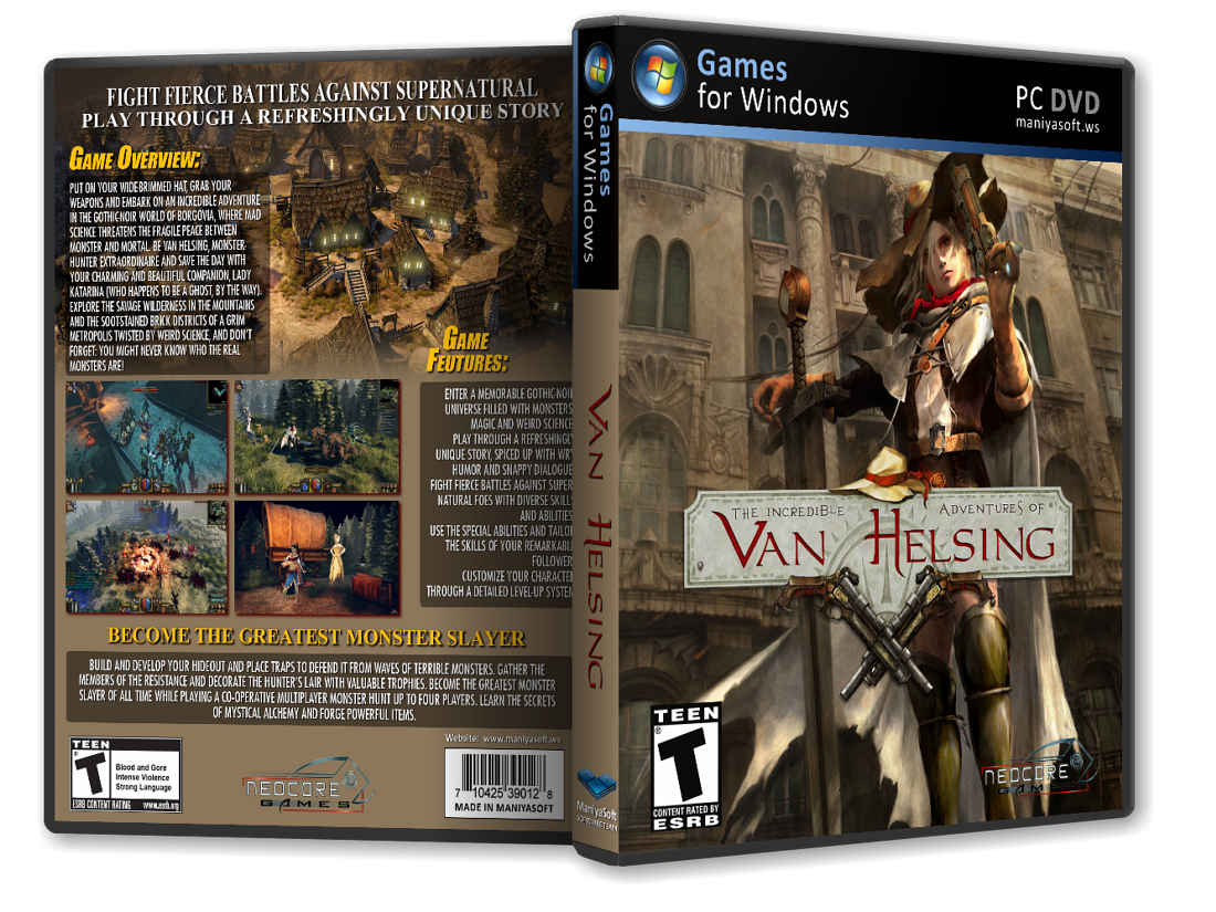 The Incredible Adventures of Van Helsing box cover