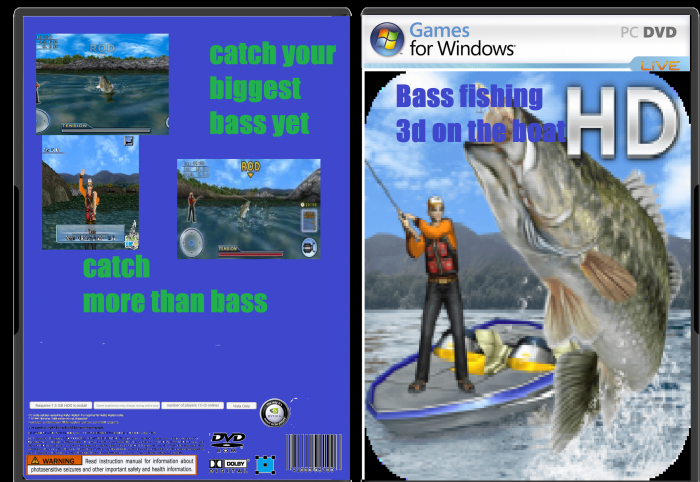 Bass fishing 3d: on the boat HD box art cover