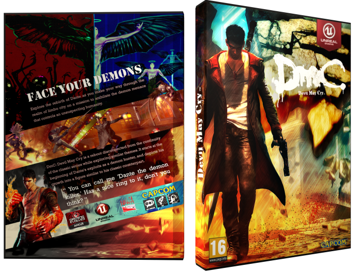 DmC: Devil May Cry box art cover