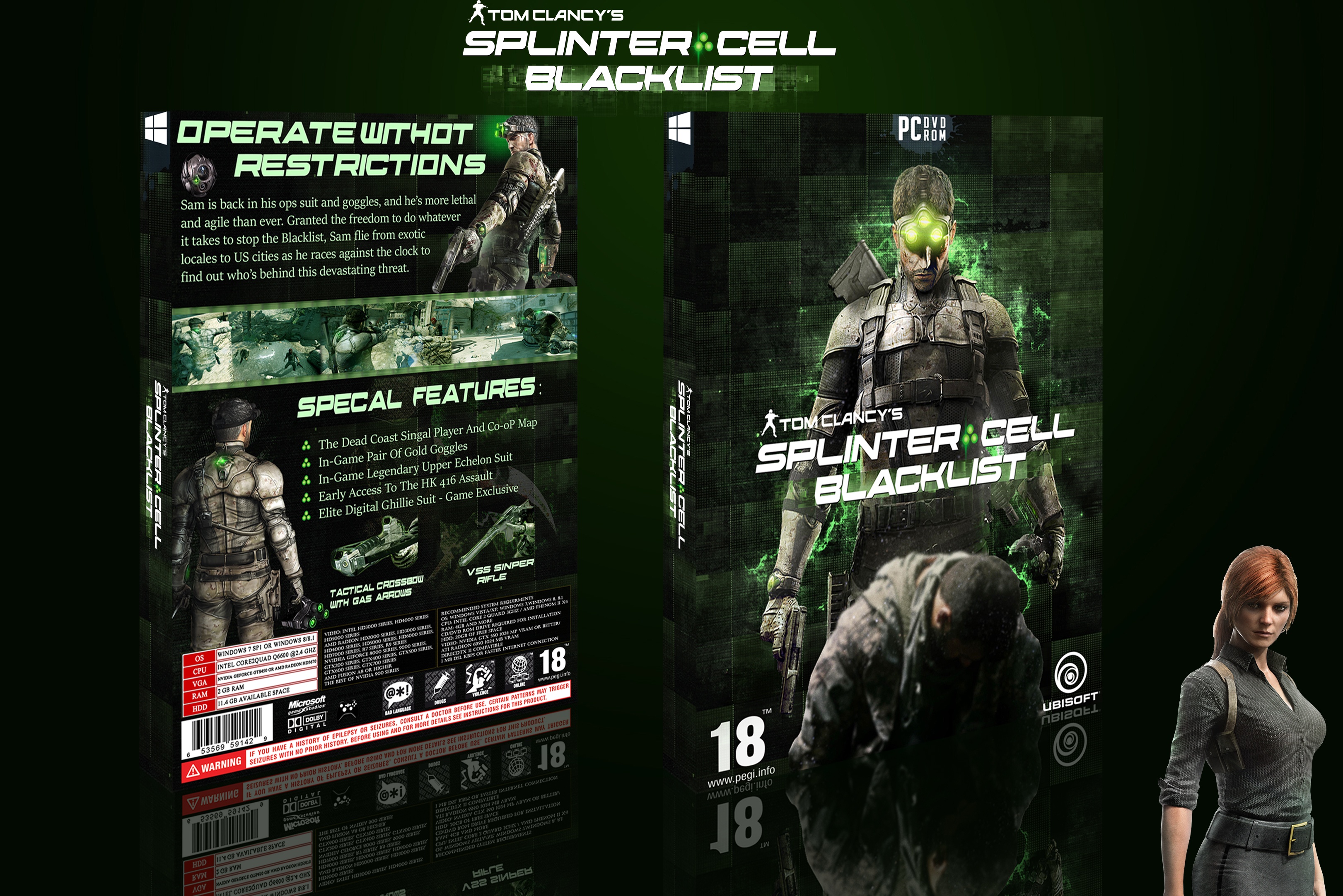 Splinter Cell Blacklist box cover