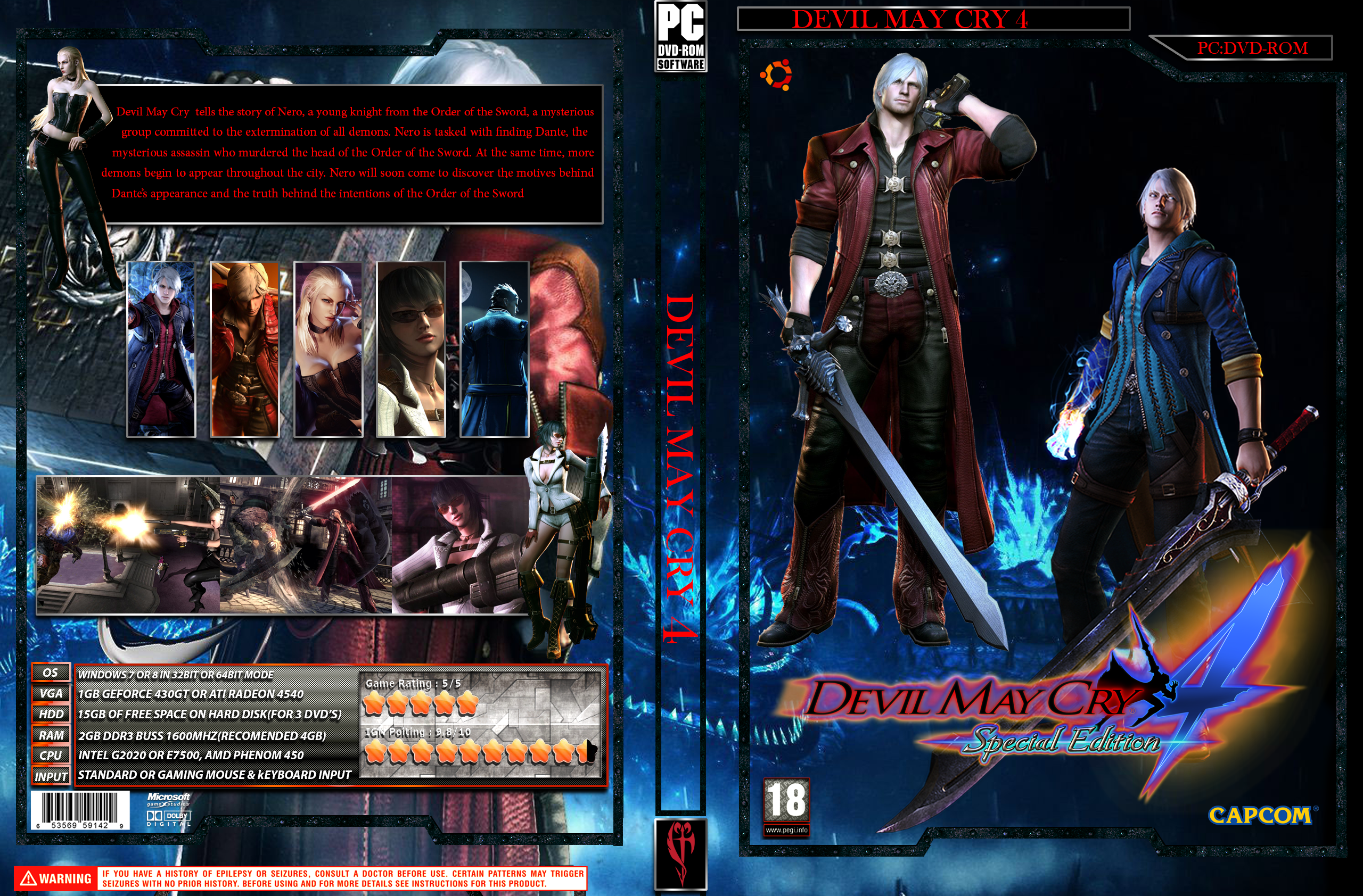 Devil May Cry 4 Special Edition box cover