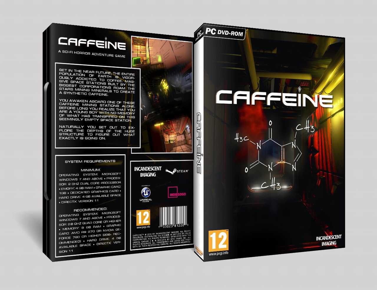 Caffeine box cover